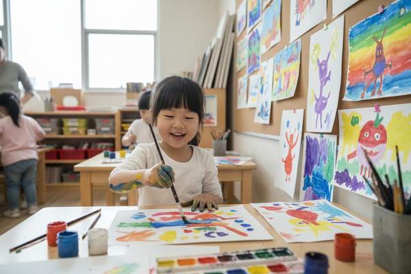 A Child Who Enjoys Art